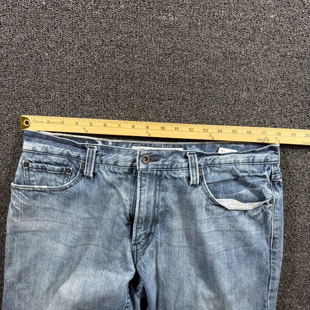 Vintage Y2K Levi's 514 Slim Straight Jeans Men's 36x34 Light Wash‎ Denim Grunge